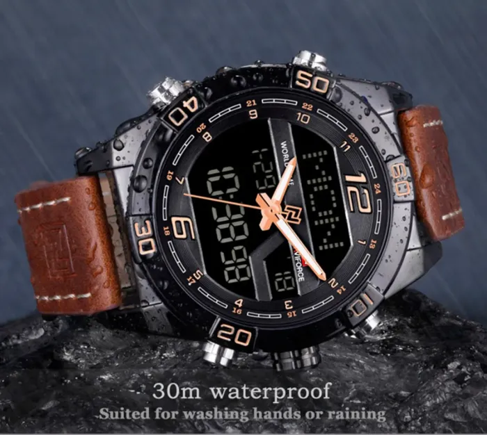 Чоловічі годинники Naviforce Legion Brown NF9128 - зображення 9