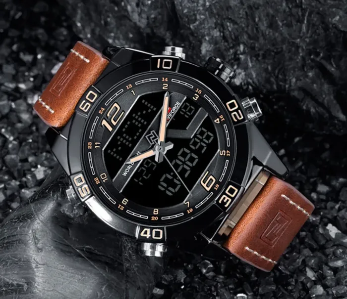 Чоловічі годинники Naviforce Legion Brown NF9128 - зображення 8