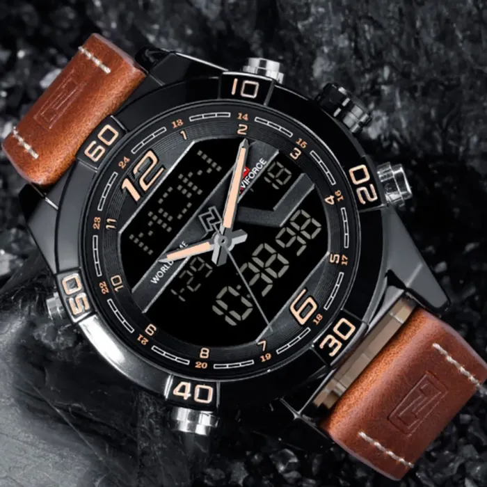 Чоловічі годинники Naviforce Legion Brown NF9128 - зображення 7