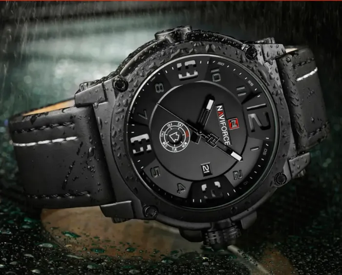 Чоловічі годинники Naviforce Plaza Black NF9099 - зображення 6