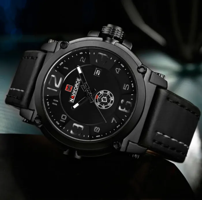 Чоловічі годинники Naviforce Plaza Black NF9099 - зображення 9