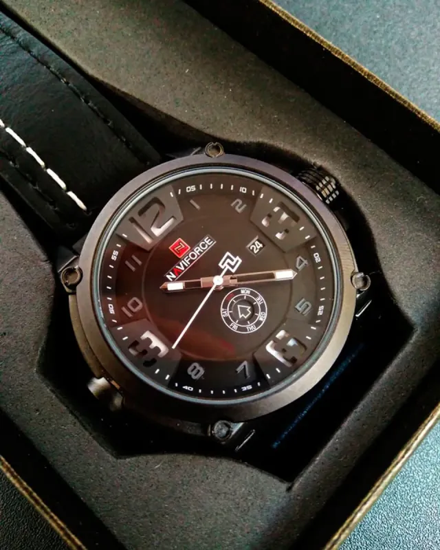 Чоловічі годинники Naviforce Plaza Black NF9099 - зображення 8