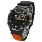 Чоловічий спортивний тактичний годинник Naviforce Pride Orange, 2 ремінці