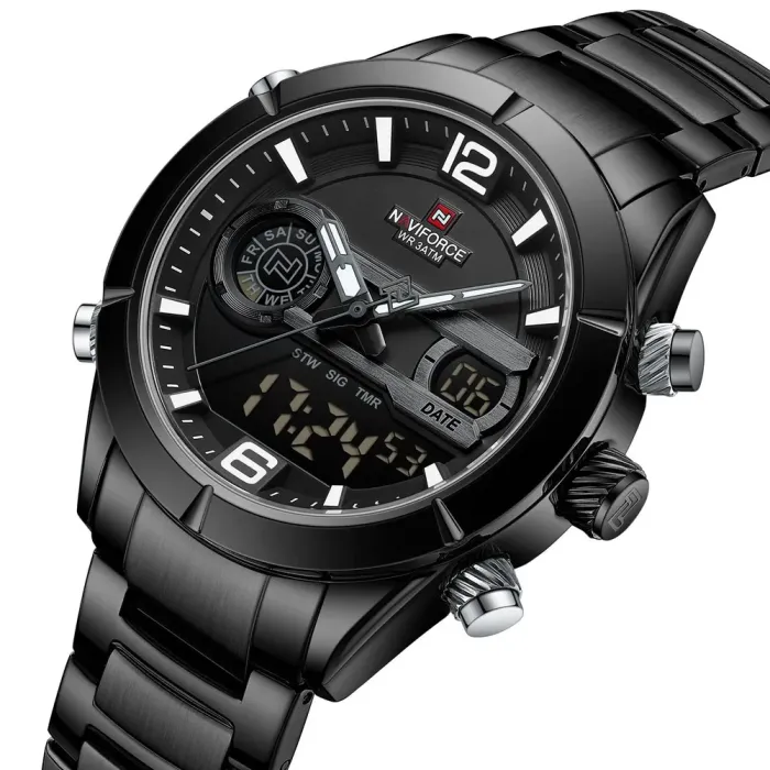 Чоловічий спортивний тактичний годинник Naviforce Aviator - зображення 1