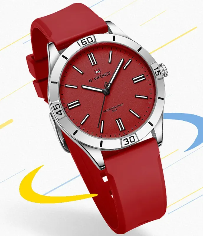 Жіночий годинник Naviforce Bagira Bordo - зображення 9