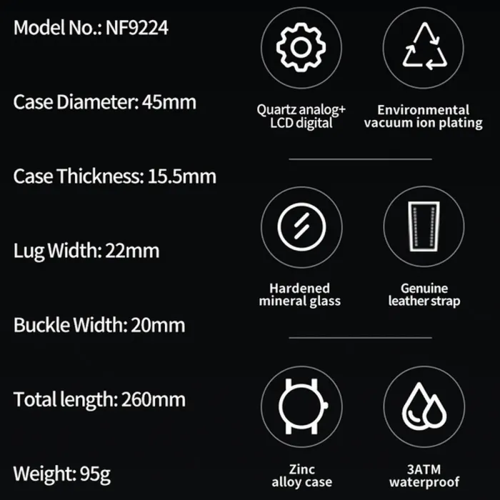 Чоловічий спортивний тактичний годинник Naviforce Bosnia - зображення 12