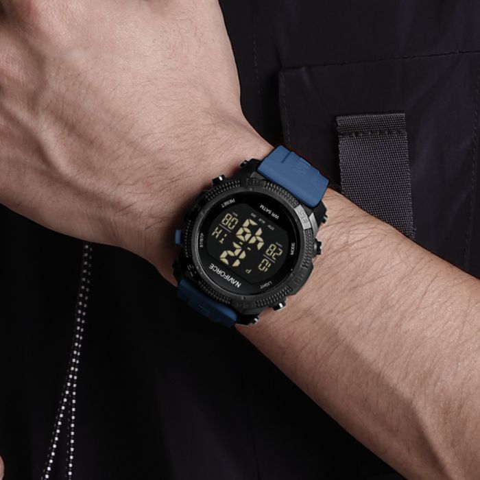 Чоловічий водостійкий спортивний тактичний годинник Naviforce Europe Blue - зображення 7