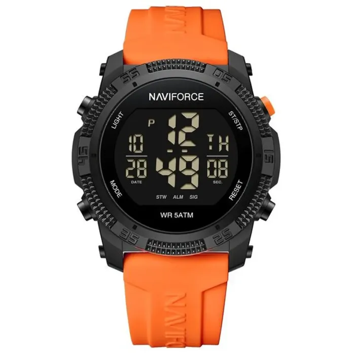 Чоловічий спортивний водостійкий тактичний годинник Naviforce Europe Orange - зображення 2