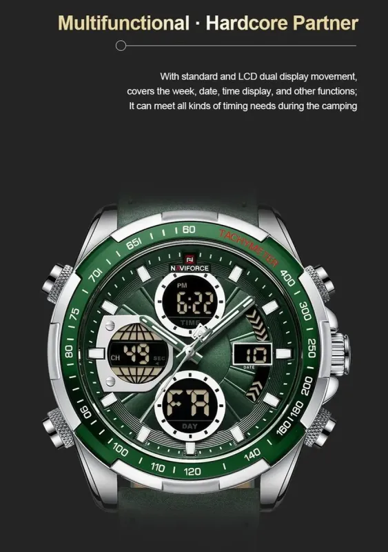 Чоловічі годинники Naviforce Fly ArmyGreen - зображення 11