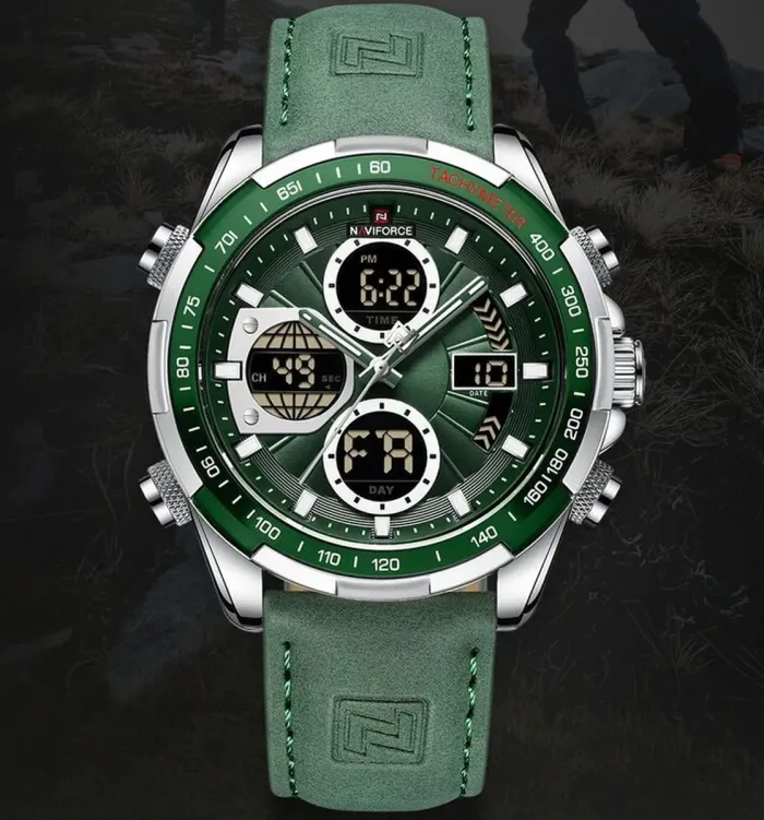 Чоловічі годинники Naviforce Fly ArmyGreen - зображення 3