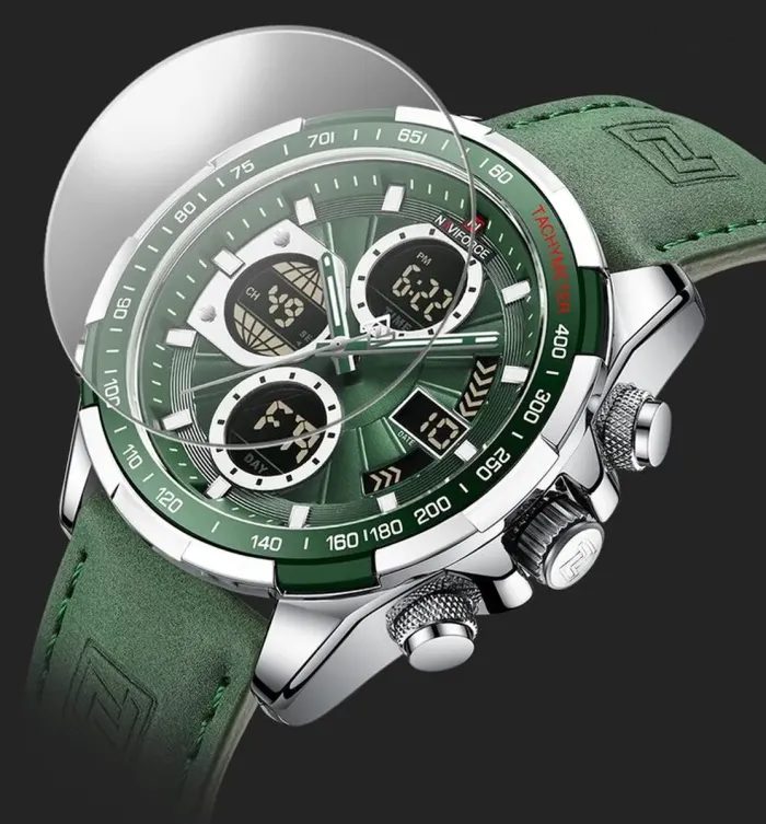 Чоловічі годинники Naviforce Fly ArmyGreen - зображення 4