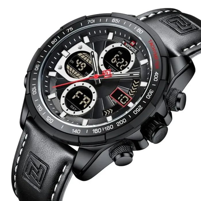 Чоловічі годинники Naviforce Fly Black - зображення 1