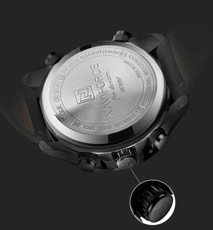 Чоловічі годинники Naviforce Fly Black - зображення 11