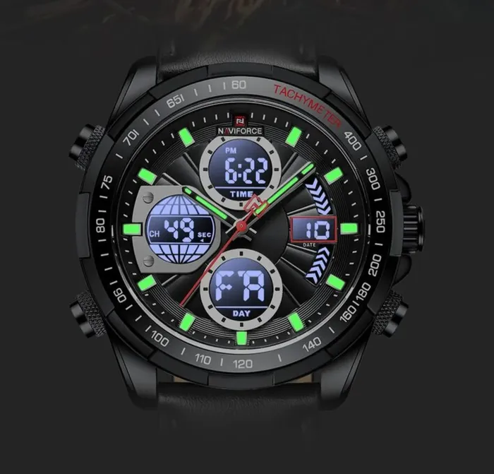 Чоловічі годинники Naviforce Fly Black - зображення 9