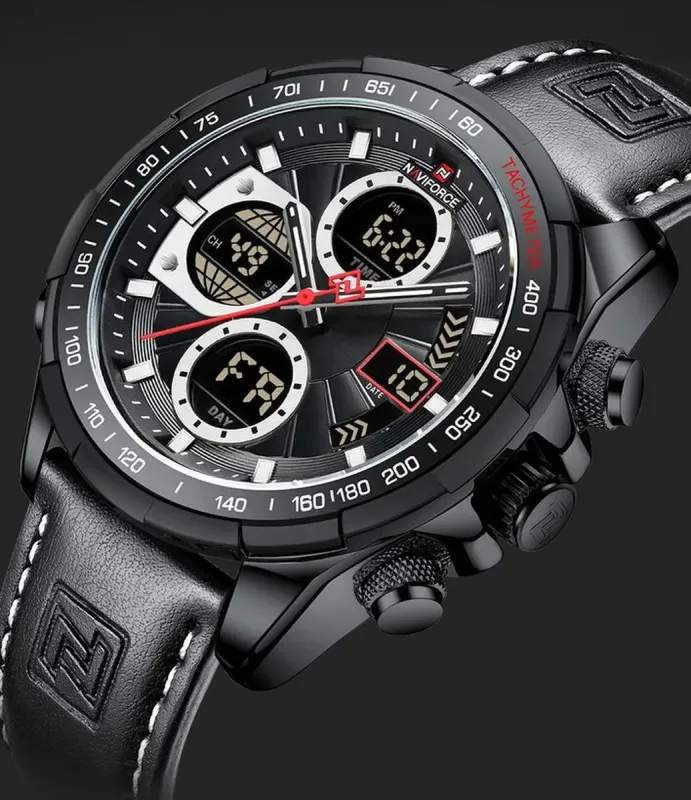 Чоловічі годинники Naviforce Fly Black - зображення 3