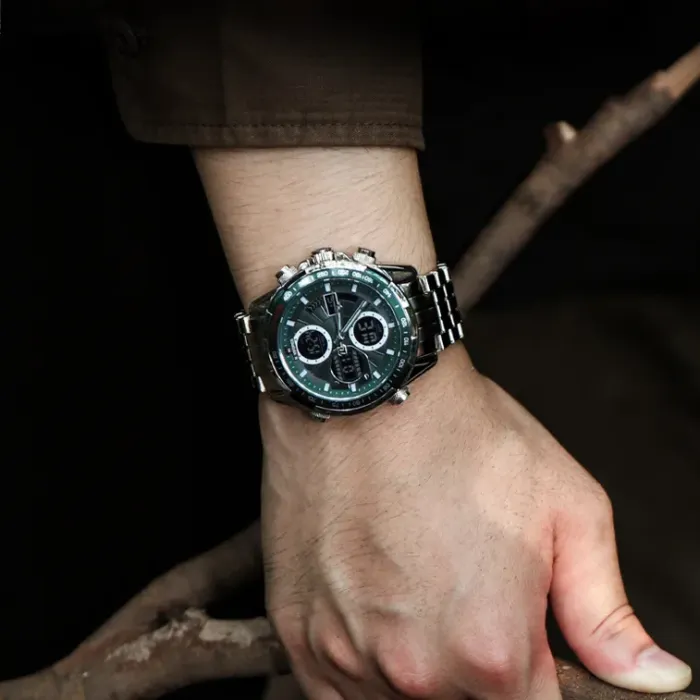 Чоловічий спортивний тактичний годинник Naviforce Fly Steel - зображення 8