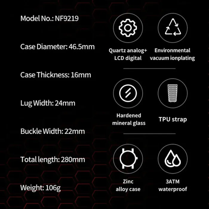 Чоловічий спортивний тактичний годинник Naviforce Forward Pro - зображення 12