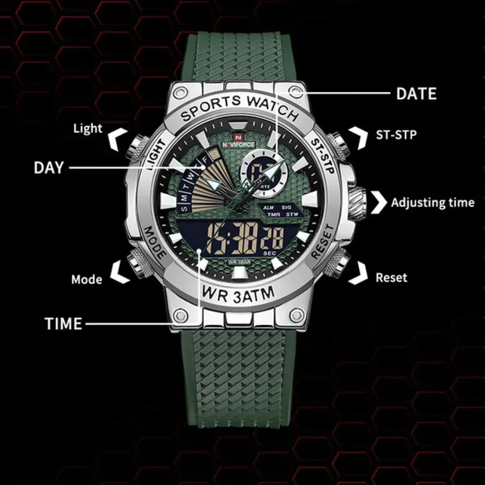 Чоловічий спортивний тактичний годинник Naviforce Forward Pro - зображення 9