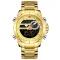 Чоловічий спортивний тактичний годинник Naviforce Jazz Gold