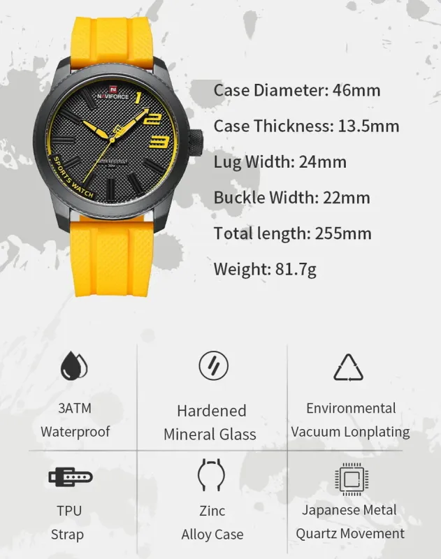 Чоловічий спортивний годинник Naviforce Kvantum - зображення 7