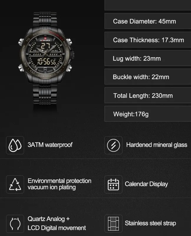 Чоловічий годинник Naviforce Meteor - зображення 10