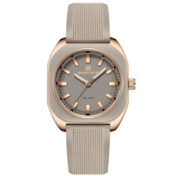 Жіночий годинник Naviforce Mira Beige Flower, 2 ремінці - зображення 3