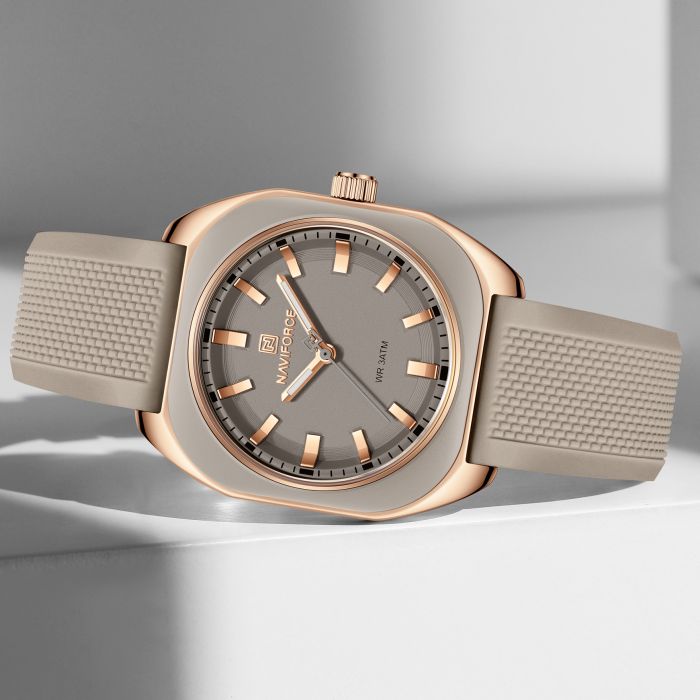 Жіночий годинник Naviforce Mira Beige Flower, 2 ремінці - зображення 5