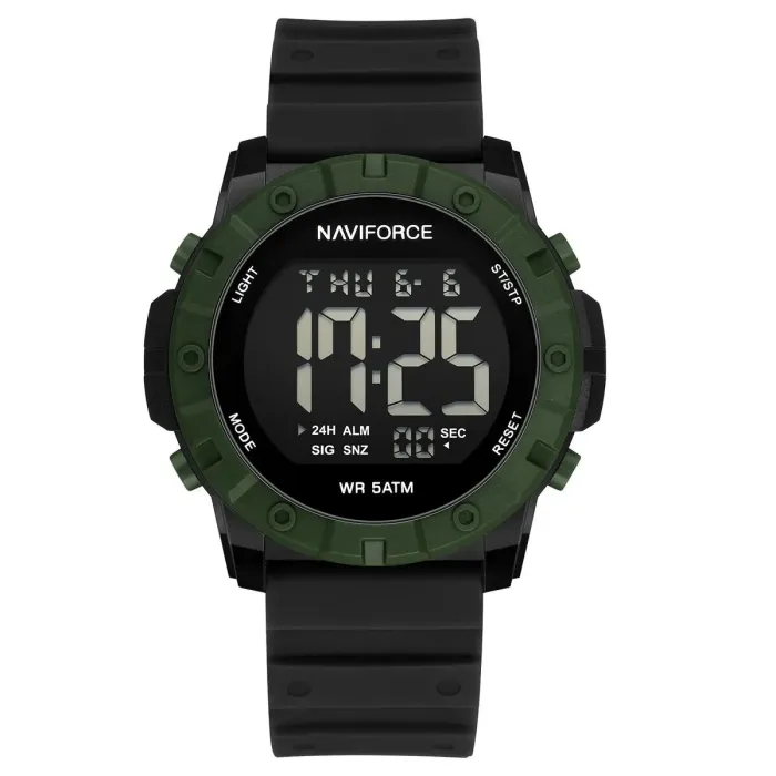 Чоловічий спортивний водостійкий тактичний годинник Naviforce Professional Green - зображення 2