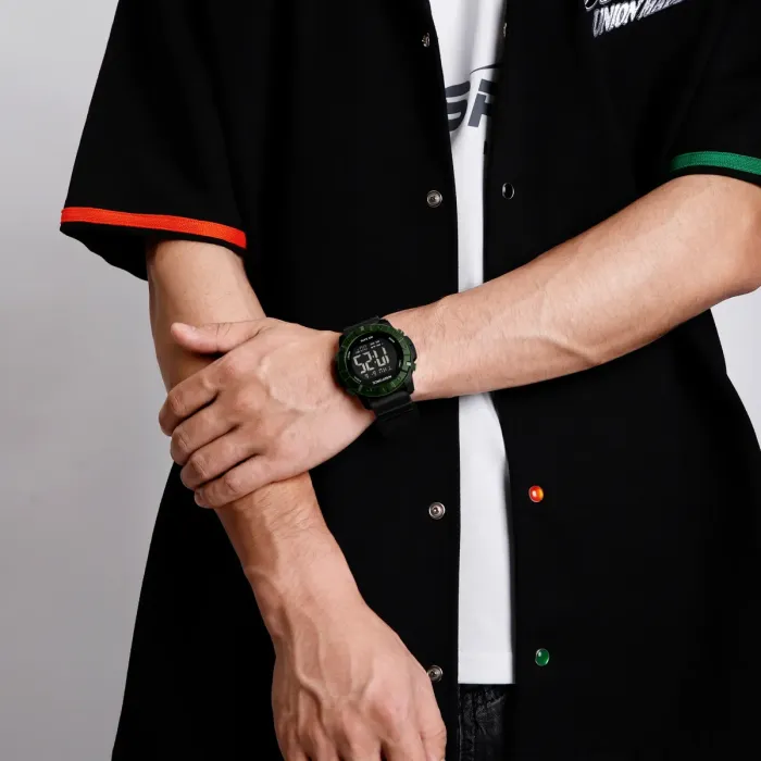 Чоловічий спортивний водостійкий тактичний годинник Naviforce Professional Green - зображення 7