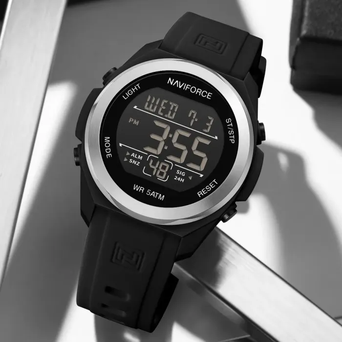 Чоловічий водостійкий спортивний тактичний годинник Naviforce Run - зображення 8