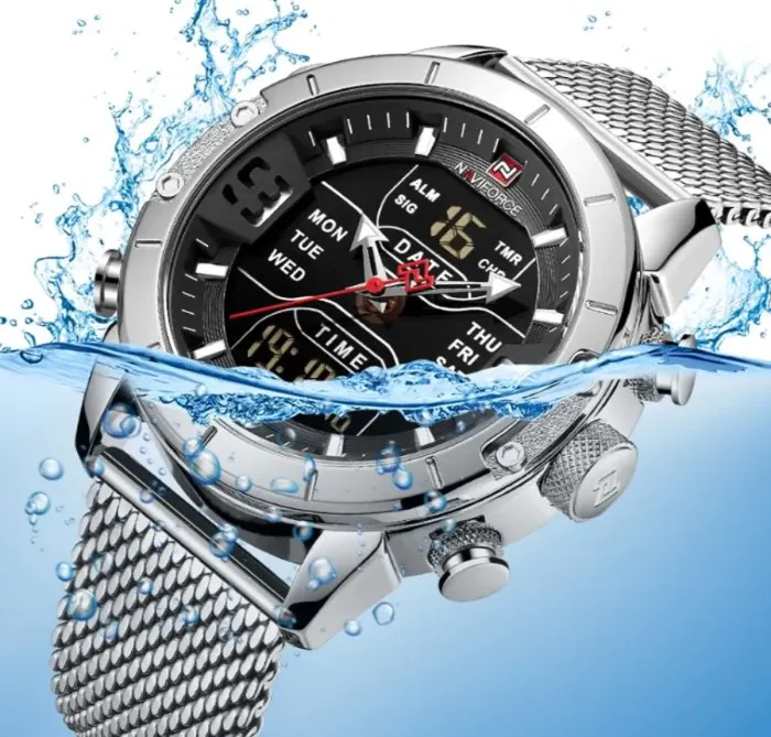 Чоловічий годинник Naviforce Tesla Silver NF9153 - зображення 4