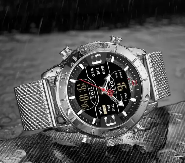 Чоловічий годинник Naviforce Tesla Silver NF9153 - зображення 5