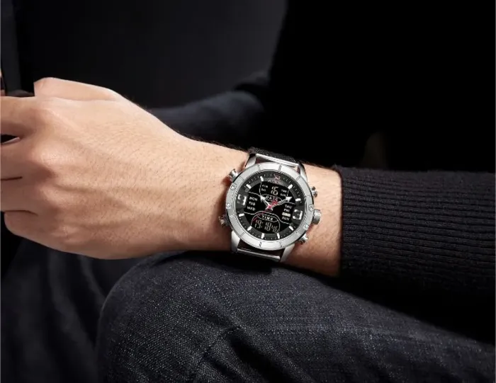 Чоловічий годинник Naviforce Tesla Silver NF9153 - зображення 7