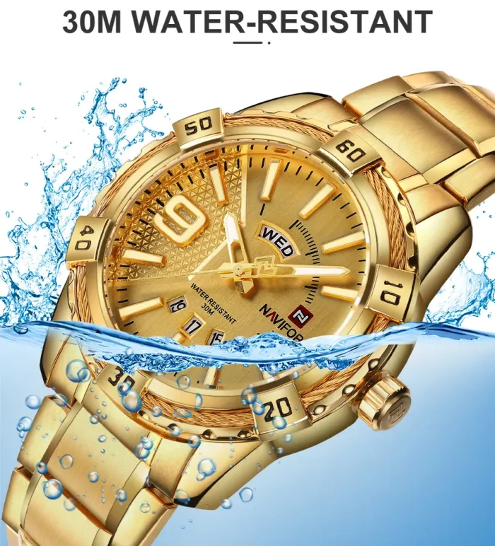 Чоловічий годинник Naviforce Yacht Gold - зображення 6