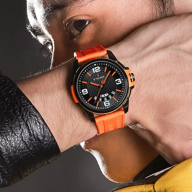 Чоловічий годинник Naviforce Young Orange - зображення 7