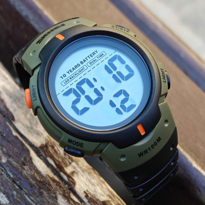 Чоловічий спортивний тактичний годинник Skmei Neon Special 10 Bar - зображення 2