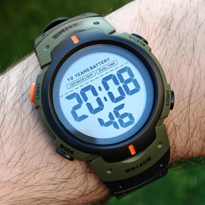Чоловічий спортивний тактичний годинник Skmei Neon Special 10 Bar - зображення 3