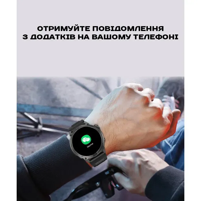 Розумний смарт годинник North Edge GPS Titan Black Spider з компасом - изображение 5
