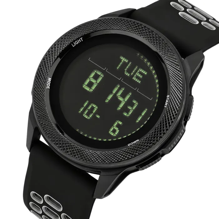 Чоловічий водостійкий спортивний тактичний з компасом годинник North Edge Nexus Flex Grey з компасом - зображення 2