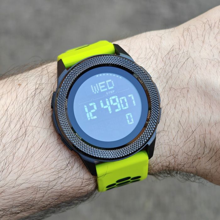 Чоловічий водостійкий спортивний тактичний з компасом годинник North Edge Nexus Brutal Green, 2 ремінці - зображення 7