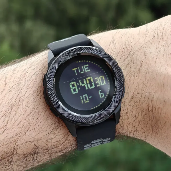Чоловічий водостійкий спортивний тактичний з компасом годинник North Edge Nexus Flex Grey з компасом - зображення 3