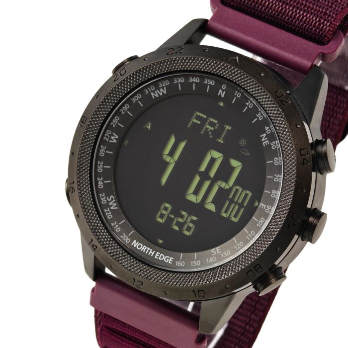Чоловічий водостійкий спортивний тактичний з компасом годинник North Edge Desert Combat BRD, 2 ремінці - изображение 1