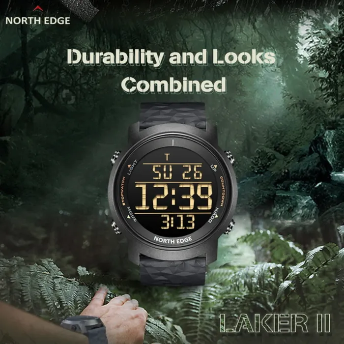 Чоловічий спортивний водостійкий тактичний годинник North Edge Aero - зображення 3