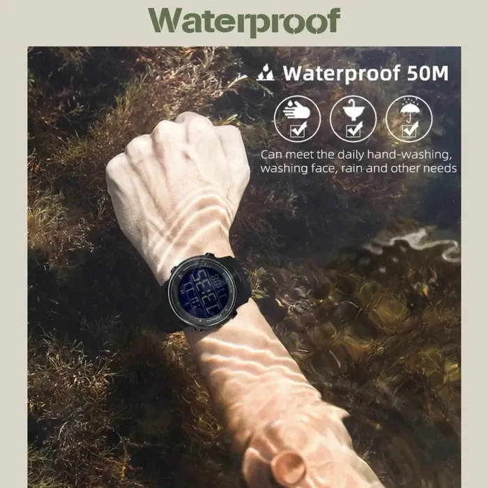 Чоловічий спортивний водостійкий тактичний годинник North Edge Aero - зображення 10