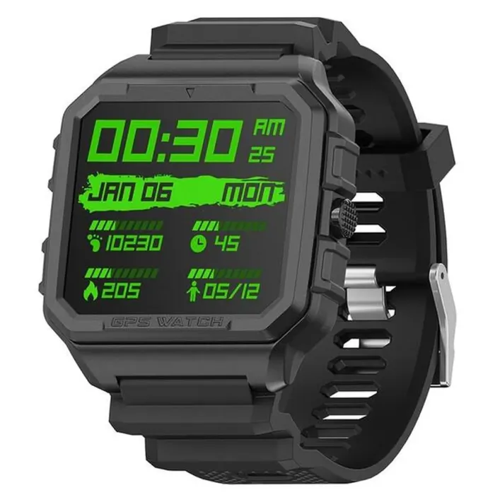 Розумний смарт годинник North Edge Alpha Pro Black з GPS - зображення 1