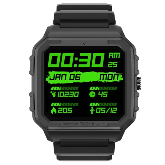 Розумний смарт годинник North Edge Alpha Pro Black з GPS - зображення 2