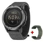 Чоловічий водостійкий спортивний тактичний з компасом годинник North Edge Alps Black з компасом