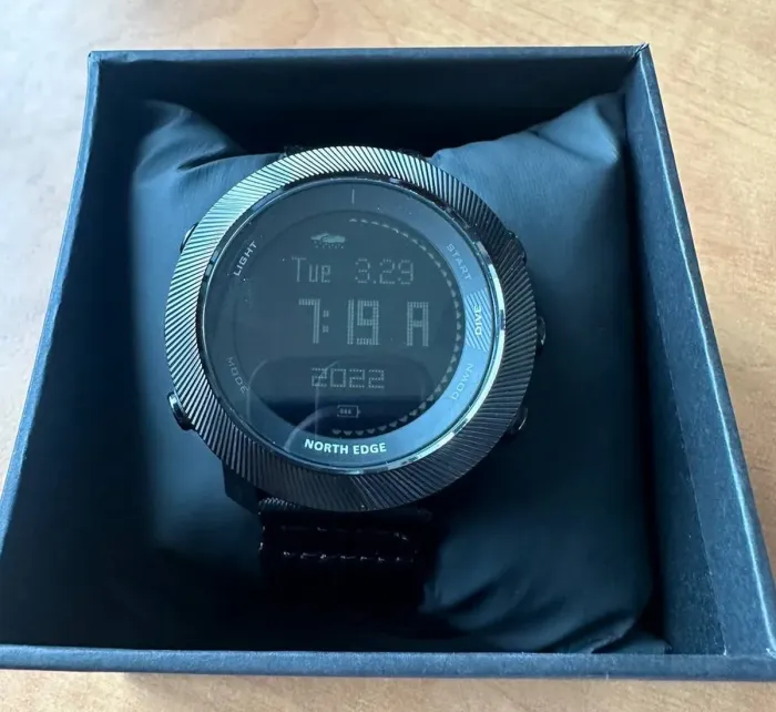 Чоловічий спортивний тактичний з компасом годинник North Edge Apache Model D 10 Bar з компасом - зображення 3
