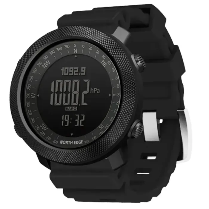 Ремінці до годинників Ремінець каучуковий North Edge Apache Black розмір 24 - зображення 2