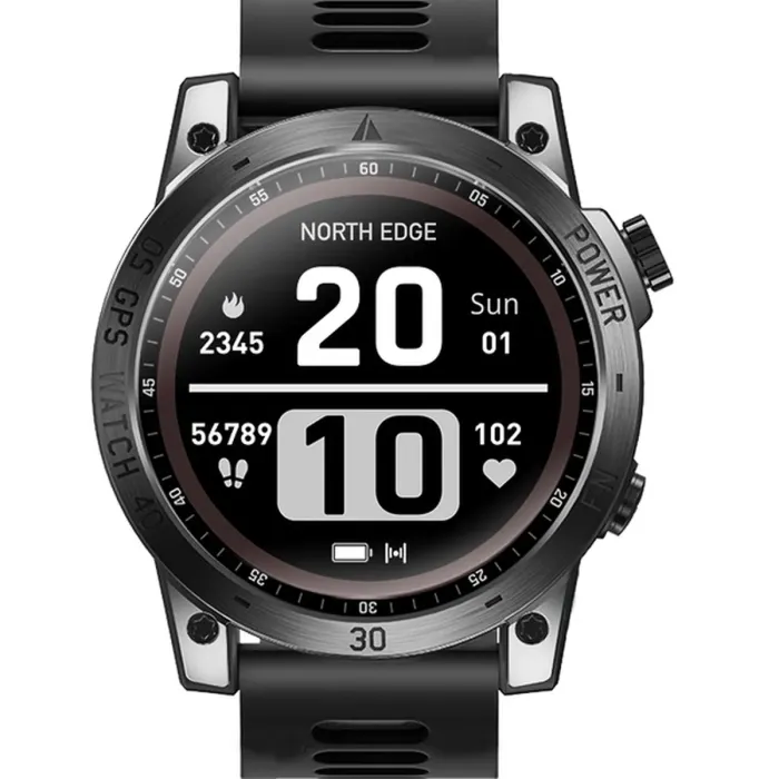 Розумний смарт годинник North Edge CrossFit GPS Black з компасом - зображення 1